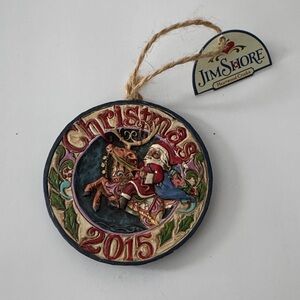 Jim Shore Christmas Ornament - Red and Green